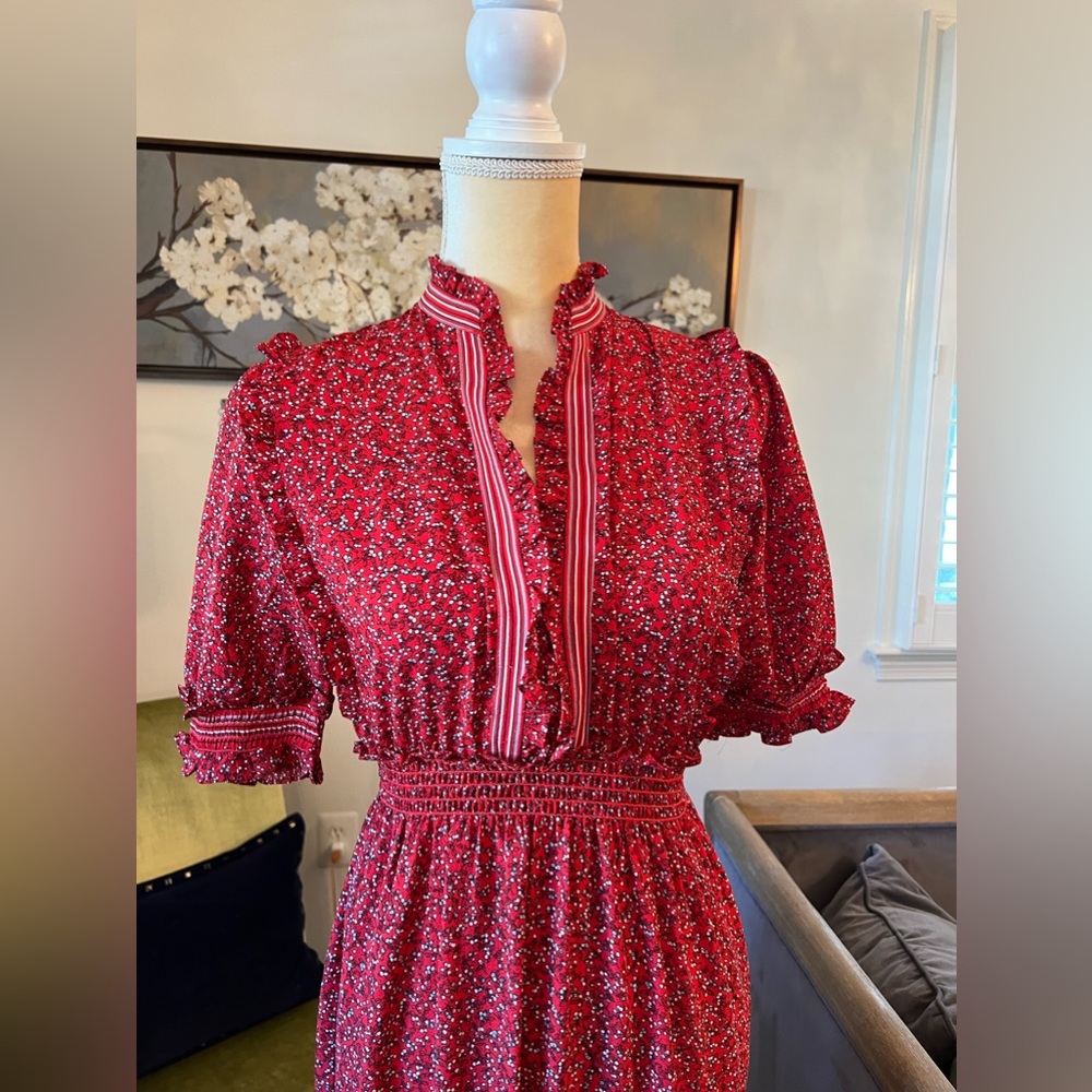 Max Studio Red Floral Maxi Dress - Picture 4 of 5